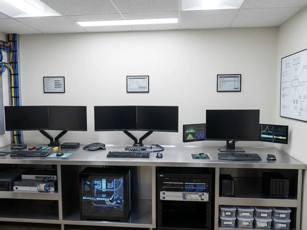 Professional IT workstation at RenCon Technologies